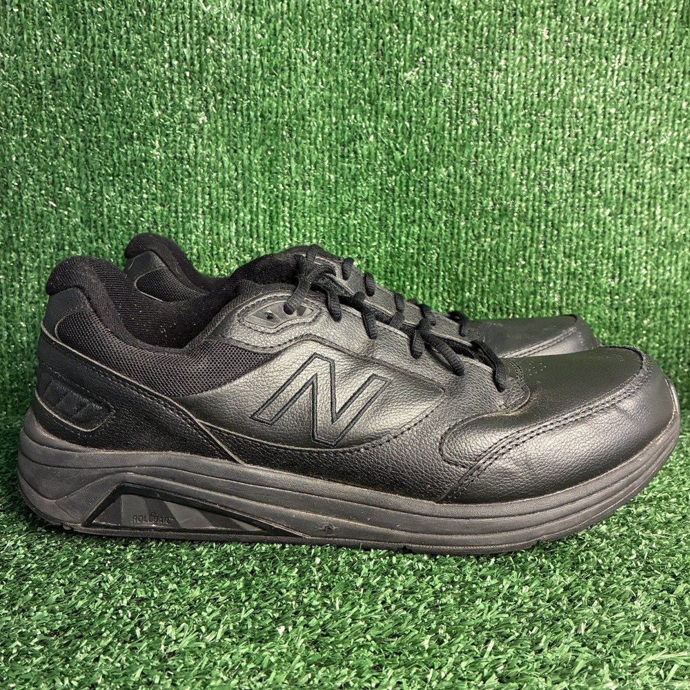 New Balance 928v3 Rollbar Leather Walking Comfort Sneaker Black Mens Size 13 D